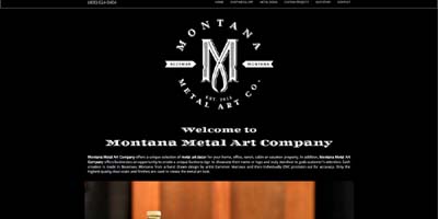 Montana Metal Art Company Ecommerce Website Design
